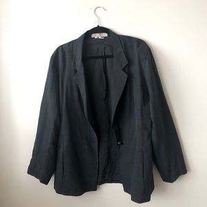 VINTAGE perry ellis black blazer - size 10